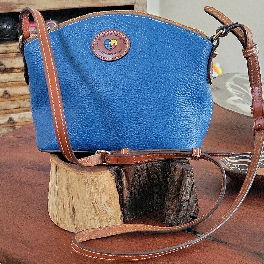 Dooney & Bourke Suki Royal Blue Crossbody, Autism Awareness, Venures ATL